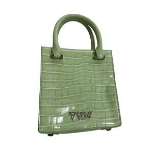 Stolen Girlfriends Club Tour Buddy Acid Croc Mini Cross Body Tote Bag in Lime